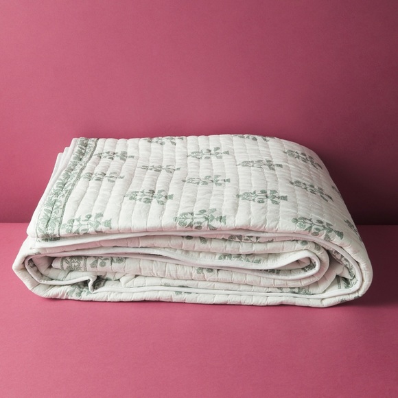 🎉LAST PIECE 🎉RACHEL ZOE Block Print Stitch Quilt - Picture 2 of 8